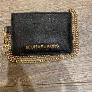 Michael Kord chain card case NEVER USED